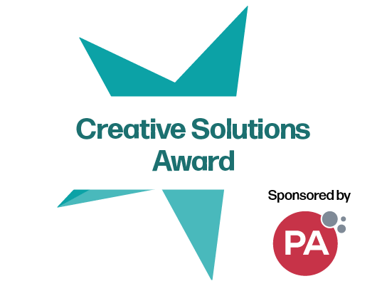 Creative Solutions Award star sponsored by PA